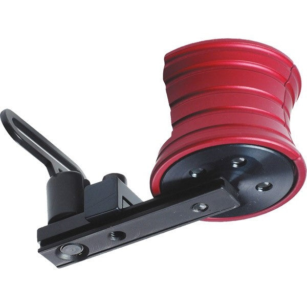 Gehmann handstop aluminiowy ze stalowym uchwytem pasa, czerwony