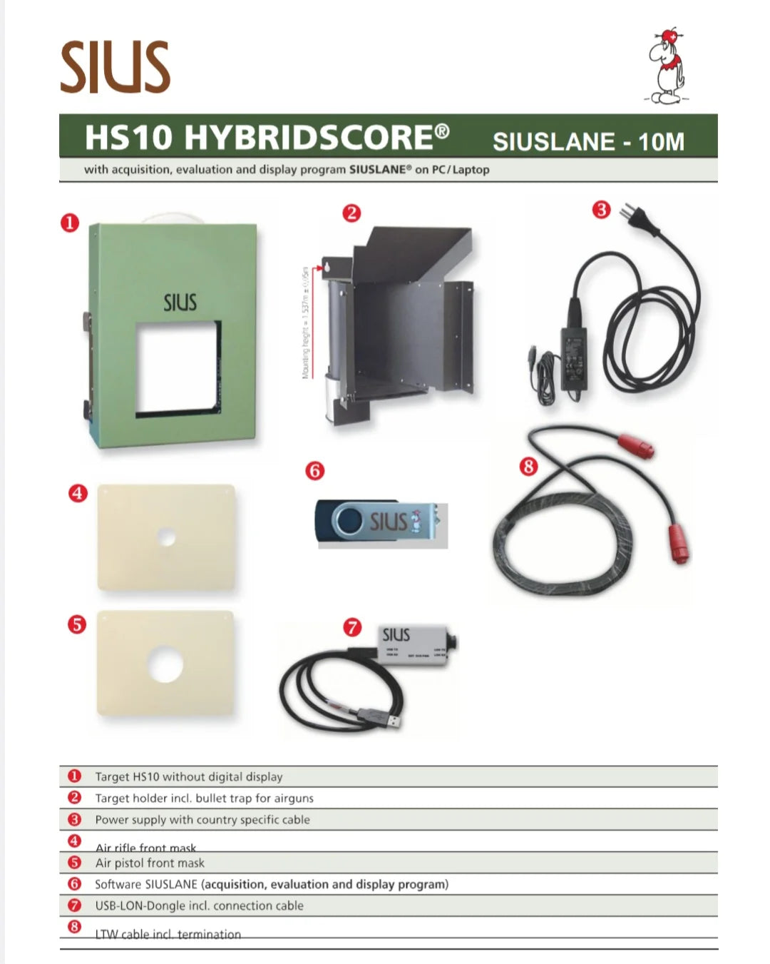 Hybrydowa Tarcza Strzelecka Siuss HS10