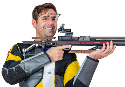 ahg Shooting Glasses Classic – okulary strzeleckie z oprawą i przesłoną – zdjęcie 4
