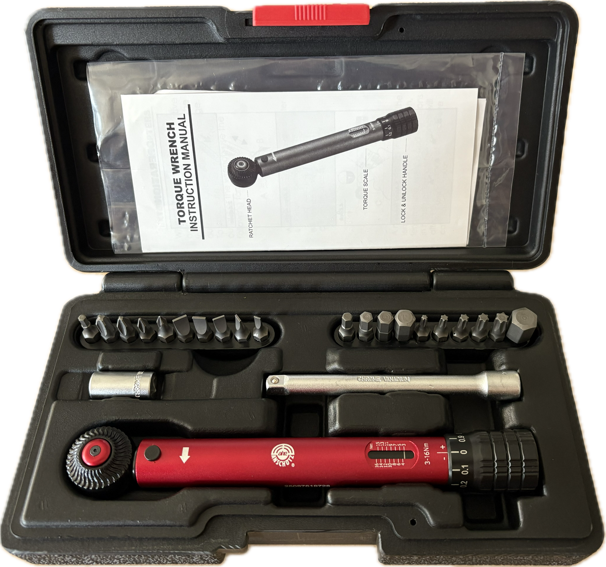 ahg Torque Wrench Set – mini klucz dynamometryczny z 20 bitami – zdjęcie 2