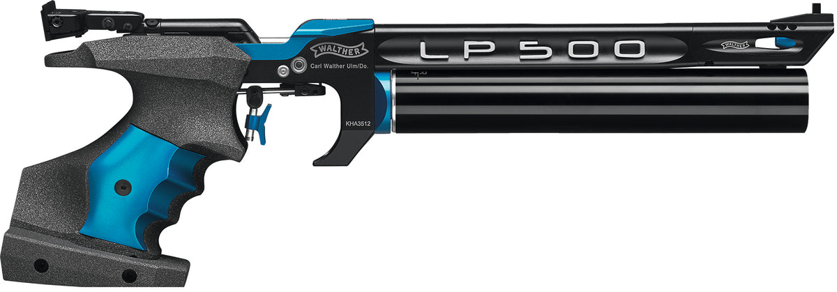 Walther LP500 Meister Manufaktur Blue – pistolet pneumatyczny, spust elektroniczny