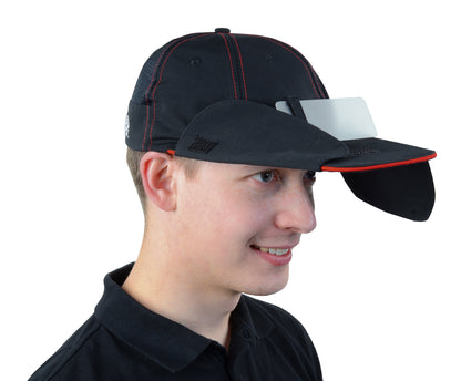 ahg Shooting Cap Color – wersja czarna z zasłonką oka