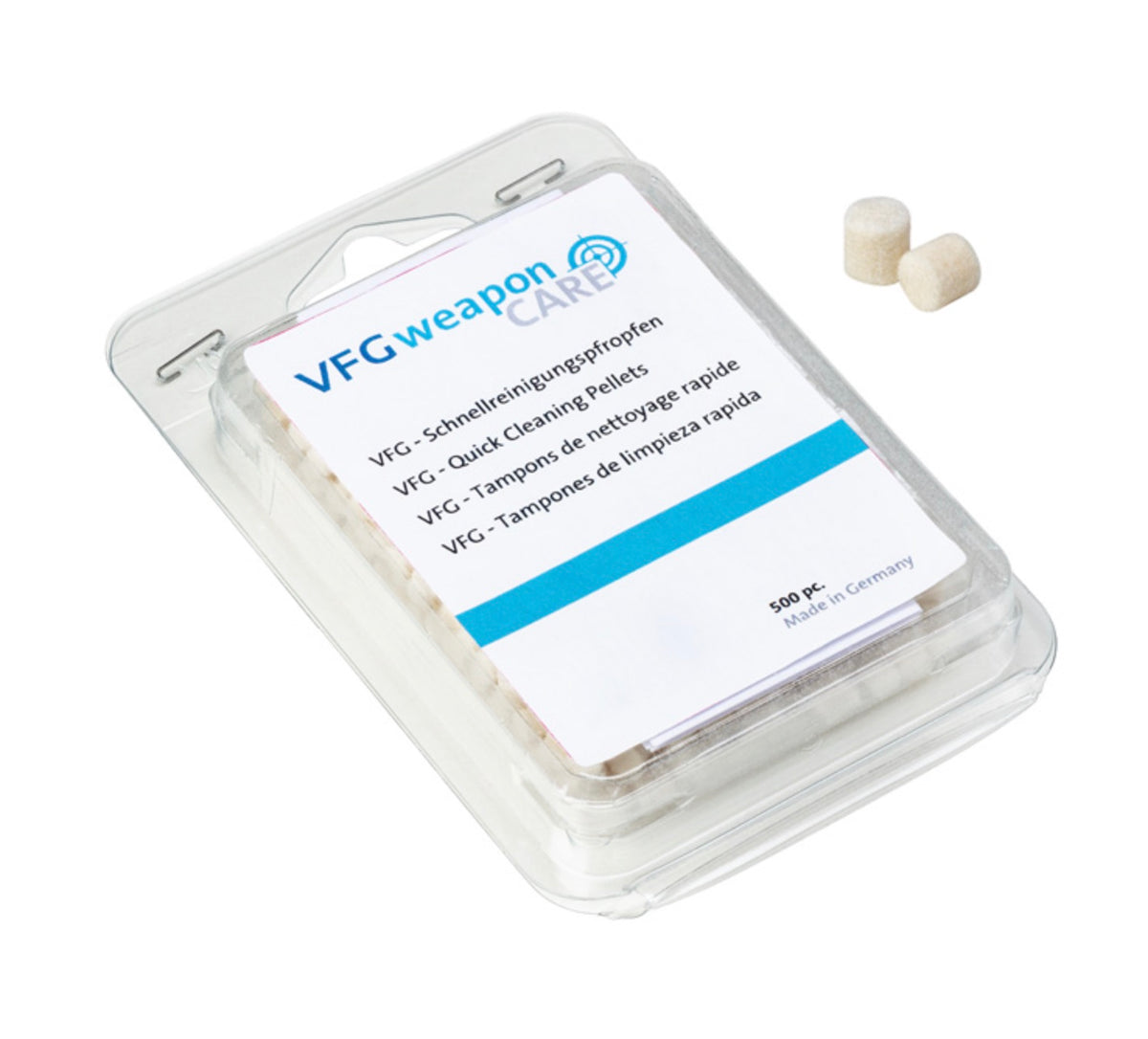 VFG filce do szybkiego czyszczenia lufy 4,5 mm, 500 sztuk