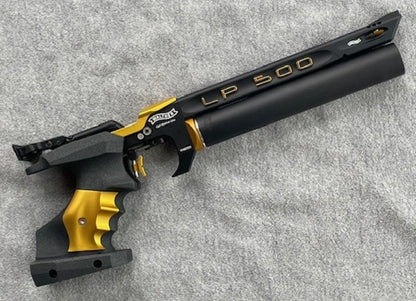 Walther LP500 Meister Manufaktur we wzorze złotym – złote napisy i detale