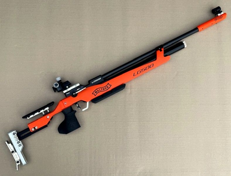 Walther LG500 Competition w kolorze pomarańczowym – karabinek pneumatyczny 10 m