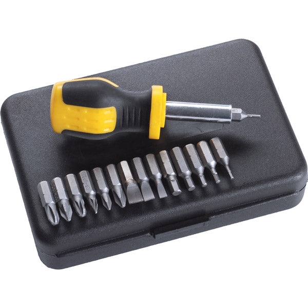 Gehmann wkrętak z zestawem 15 bitów 1/4″