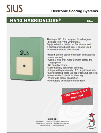 Hybrydowa Tarcza Strzelecka Siuss HS10