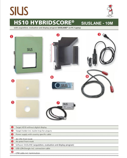 Hybrydowa Tarcza Strzelecka Siuss HS10