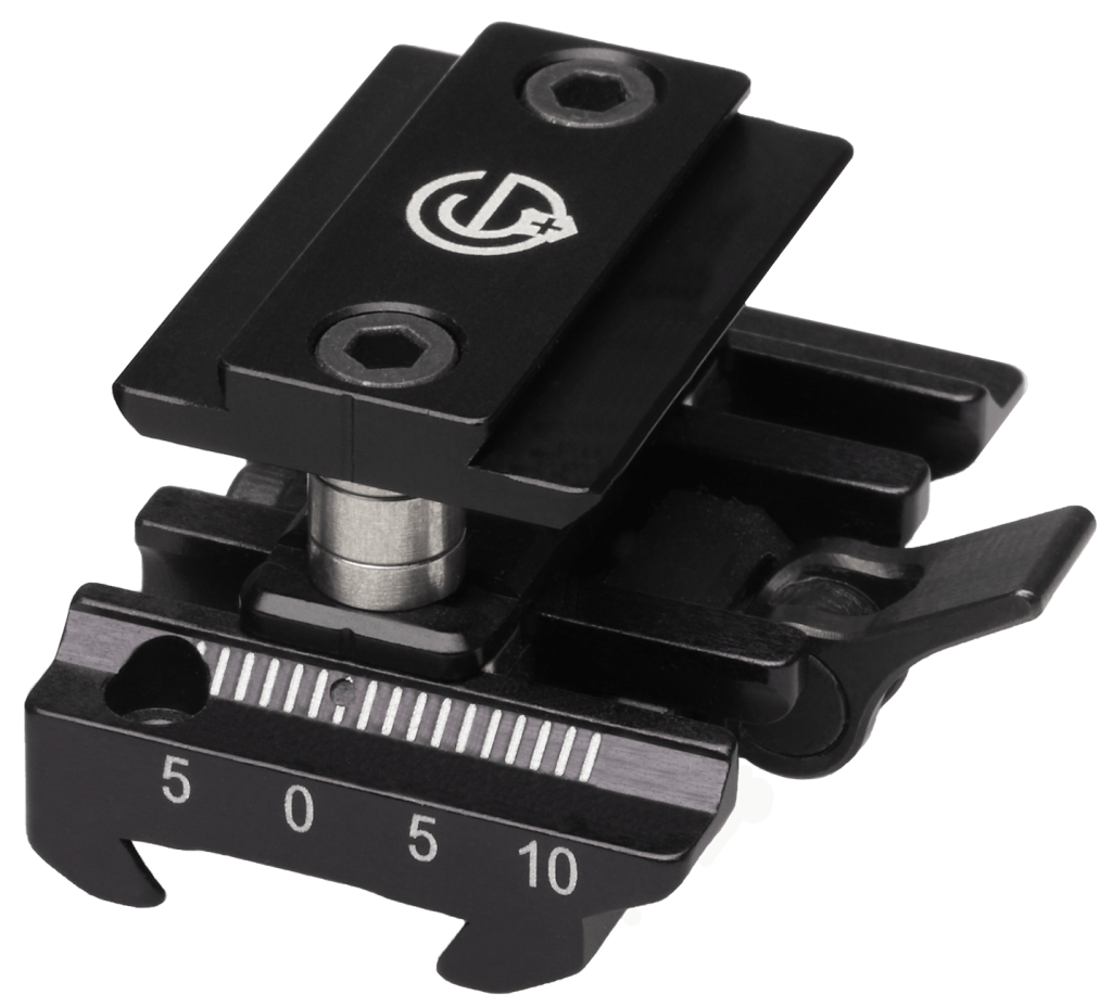 Grünig + Elmiger regulowane podwyższenie tunelu muszki 10–28 mm Speedlock