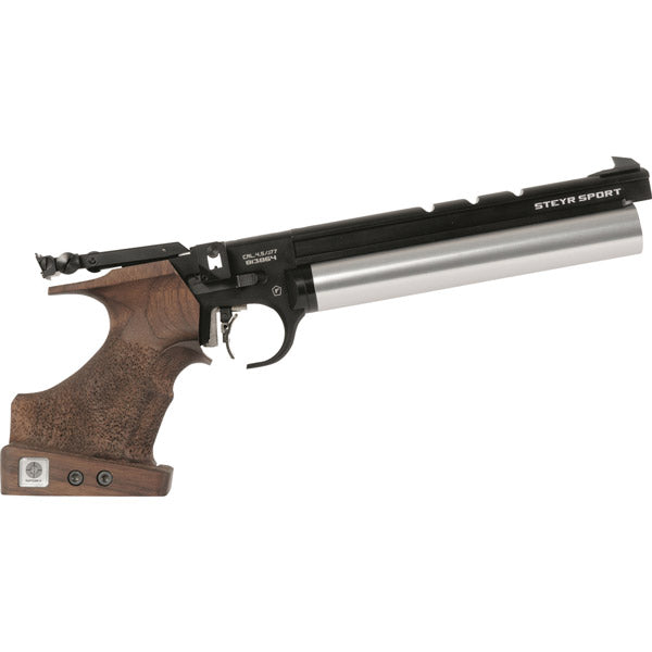 Steyr LP 50 – pięciostrzałowy pistolet pneumatyczny, chwyt prawy